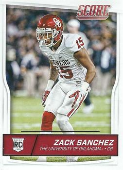 2016 Score #424 Zack Sanchez Front