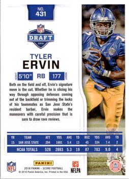 2016 Score #431 Tyler Ervin Back