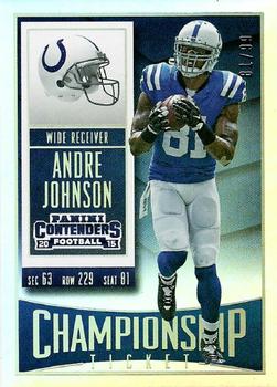 2015 Panini Contenders - Championship Ticket #32 Andre Johnson Front