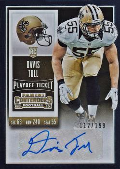 2015 Panini Contenders - Playoff Ticket #142A Davis Tull Front
