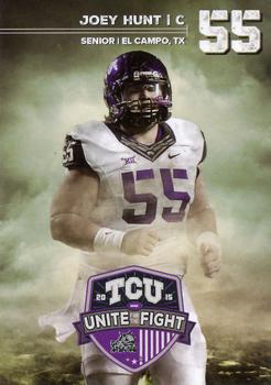 2015 TCU Horned Frogs Schedules #NNO Joey Hunt Front