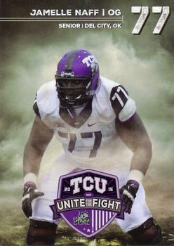 2015 TCU Horned Frogs Schedules #NNO Jamelle Naff Front