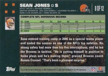 2007 Topps Cleveland Browns #8 Sean Jones Back