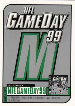 1998 UD Choice - NFL GameDay 99 Contest Game Pieces #NNO M Front