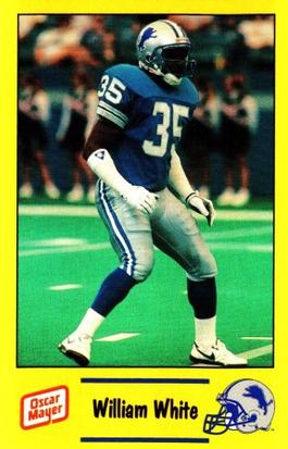 1991 Detroit Lions Police #8 William White Front