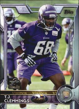 2015 Topps - Super Bowl 50 #425 T.J. Clemmings Front