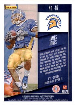2016 Panini Contenders Draft Picks - Bowl Ticket #46 James Jones Back