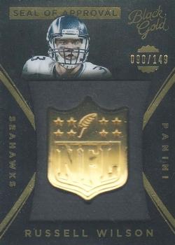 2015 Panini Black Gold - NFL Seal of Approval #SOA-42 Russell Wilson Front