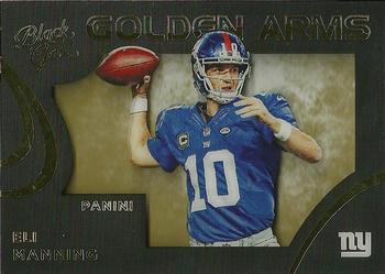 2015 Panini Black Gold - Golden Arms #GA-10 Eli Manning Front