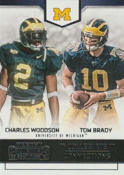 2016 Panini Contenders Draft Picks - Collegiate Connections #12 Charles Woodson / Tom Brady Front
