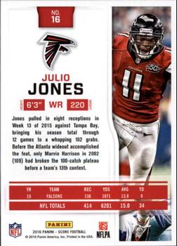 2016 Score - Scorecard #16 Julio Jones Back