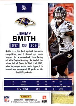 2016 Score - Scorecard #29 Jimmy Smith Back
