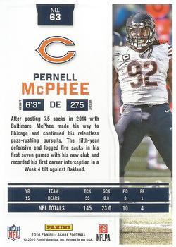2016 Score - Red Zone #63 Pernell McPhee Back