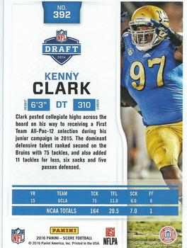 2016 Score - First Down #392 Kenny Clark Back