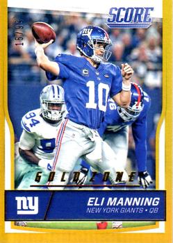 2016 Score - Jumbo Gold Zone #209 Eli Manning Front