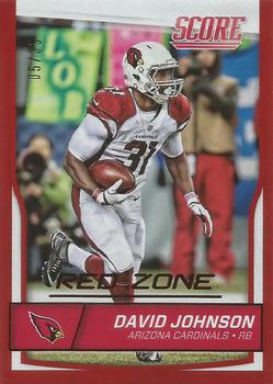 2016 Score - Jumbo Red Zone #3 David Johnson Front
