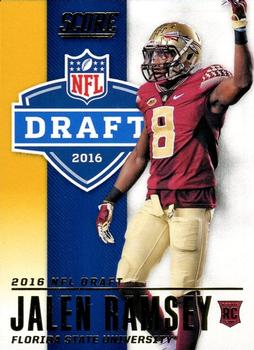 2016 Score - NFL Draft Gold #10 Jalen Ramsey Front