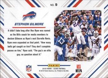 2016 Score - No Fly Zone #9 Stephon Gilmore Back