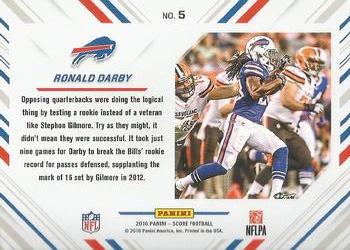 2016 Score - No Fly Zone Green #5 Ronald Darby Back