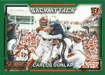 2016 Score - Sack Attack Green #2 Carlos Dunlap Front
