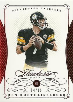 2015 Panini Flawless - Ruby #25 Ben Roethlisberger Front
