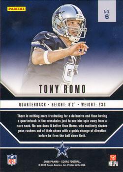 2016 Score - Signal Callers #6 Tony Romo Back