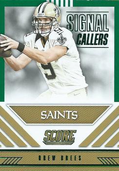 2016 Score - Signal Callers Green #16 Drew Brees Front