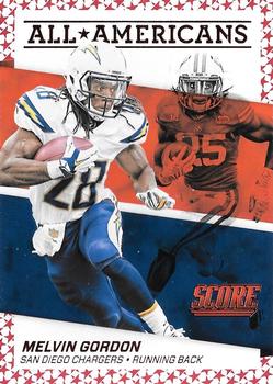 2016 Score - All-Americans Red #2 Melvin Gordon Front