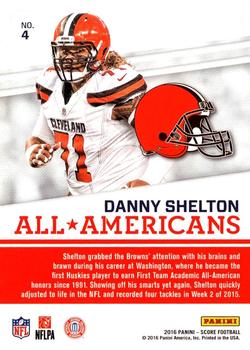 2016 Score - All-Americans Red #4 Danny Shelton Back