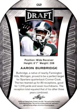 2016 Leaf Draft #2 Aaron Burbridge Back