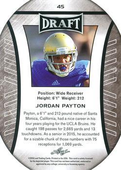 2016 Leaf Draft #45 Jordan Payton Back