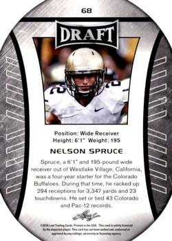 2016 Leaf Draft #68 Nelson Spruce Back