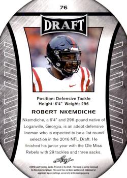2016 Leaf Draft #76 Robert Nkemdiche Back
