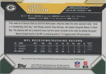 2015 Topps Take It to the House #77 Jordy Nelson Back