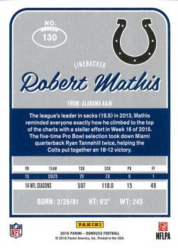 2016 Donruss #130 Robert Mathis Back