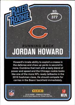 2016 Donruss #377 Jordan Howard Back