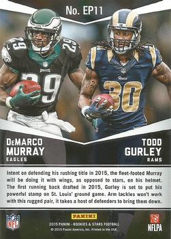 2015 Panini Rookies & Stars - Embroidered Patches #EP11 DeMarco Murray / Todd Gurley Back