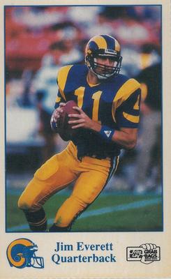 1989 Frito Lay Los Angeles Rams #2 Jim Everett Front