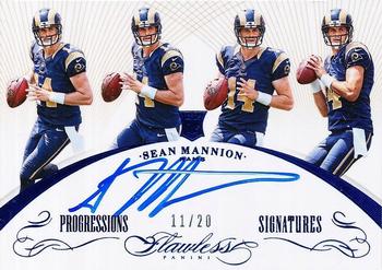 2015 Panini Flawless - Flawless Progressions Signatures Blue #FPS-SM Sean Mannion Front
