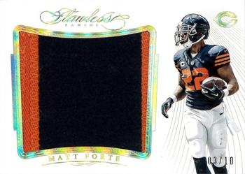 2015 Panini Flawless - Patches Gold #P-MF Matt Forte Front