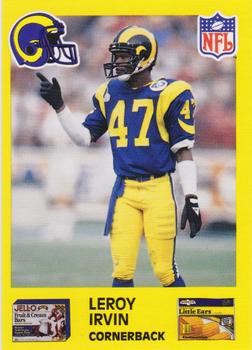 1987 Jello / Birdseye Los Angeles Rams #7 Leroy Irvin Front
