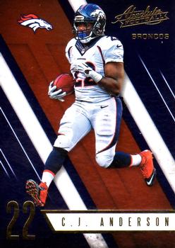 2016 Panini Absolute #36 C.J. Anderson Front