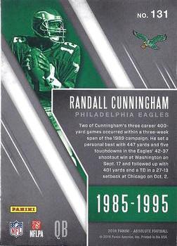 2016 Panini Absolute #131 Randall Cunningham Back