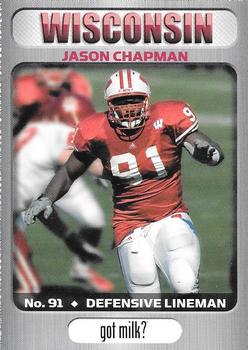 2006 Wisconsin Badgers Program Cards #NNO Jason Chapman Front