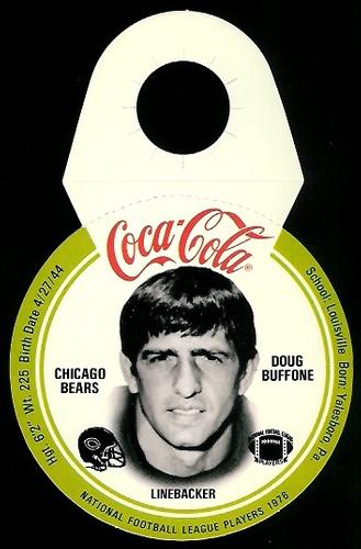 1976 Coca-Cola Chicago Bears Discs #4 Doug Buffone Front