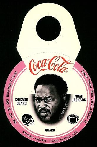 1976 Coca-Cola Chicago Bears Discs #10 Noah Jackson Front