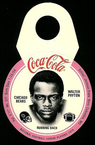 1976 Coca-Cola Chicago Bears Discs #14 Walter Payton Front