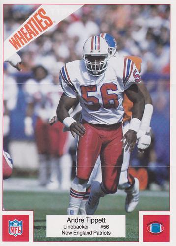1987 Wheaties Mini Posters #11 Andre Tippett Front