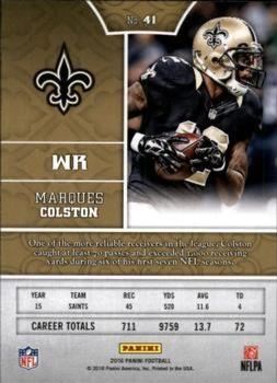 2016 Panini - Chainmail Armor #41 Marques Colston Back