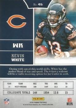 2016 Panini - Chainmail Armor #46 Kevin White Back